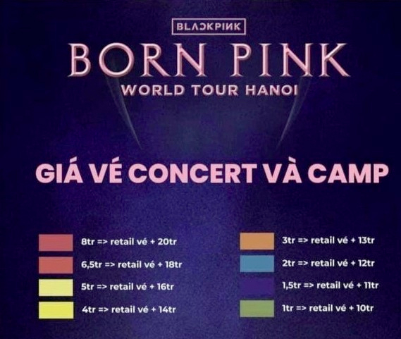 Mở bán vé Concert Born Pink bán chính thức vào ngày nào?